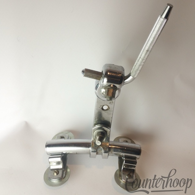 Ludwig Ratchet Rail Mount Bass Drum 4-hole L-Arm Classic Vintage 60s-70s Chrome — main photograph