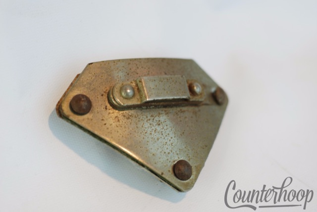 Gretsch Cut Diamond Ride Tom/Timbale Drum Mount Bracket Nickel Vintage 40s-50s* — main photograph