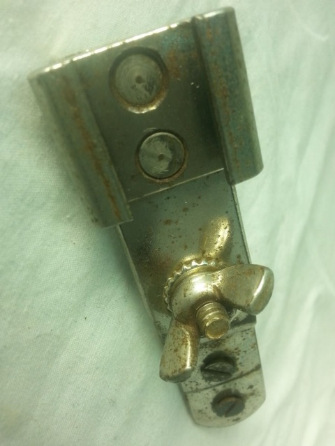 Ludwig/WFL Ride Tom Drum Mount Bracket Clip Attachment Nickel Vintage 30s-40s* — main photograph