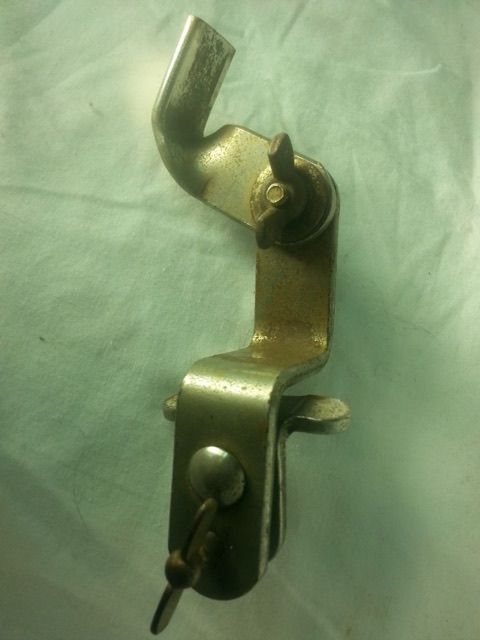 Ludwig/WFL Ride Tom Drum Clamp-On Clip Bar Mount Nickel Vintage 30s-40s USA* — main photograph