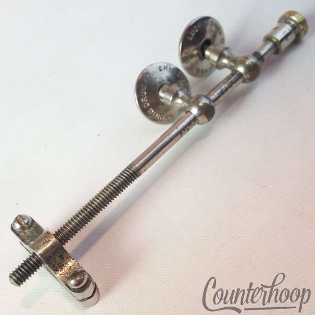 Ludwig Snare Drum Strainer 5"Tensioner Nickel 2-Eyelets Vintage 10s-20s Marching — main photograph