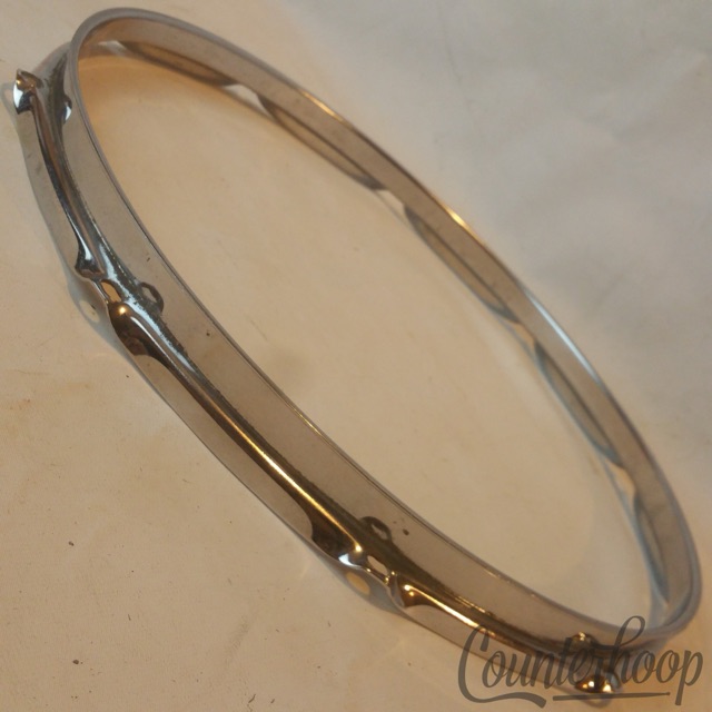 Ludwig 14" Supraphonic Snare Drum Batter Rim/Hoop 10-Lug-Hole Chrome Vintage 60s — main photograph