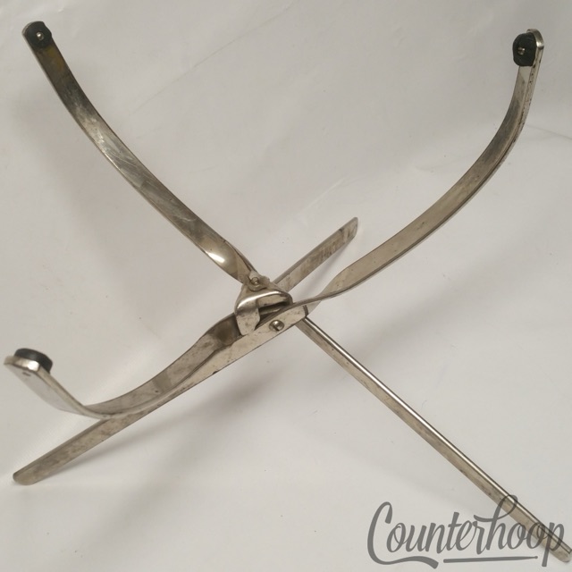 Leedy & Ludwig 16" Floor Tom Drum Cradle Basket Stand Vintage 30s-40s Mount USA — main photograph