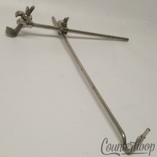 Ludwig Clamp-On Claw Cymbal Arm Mount Stand Cowbell Rod Nickel Vintage 20s USA* — main photograph