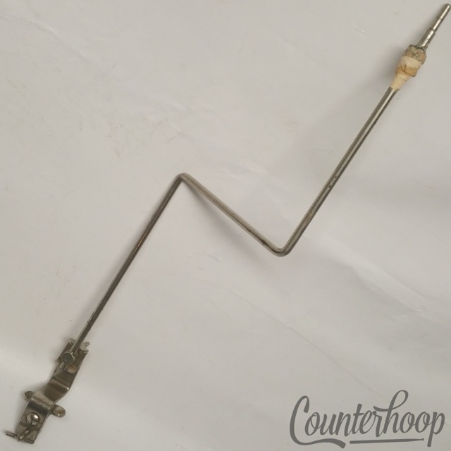 Ludwig Clamp-On Bass Drum Cymbal Arm Mount Stand Rod Nickel Vintage 20s Script* — main photograph