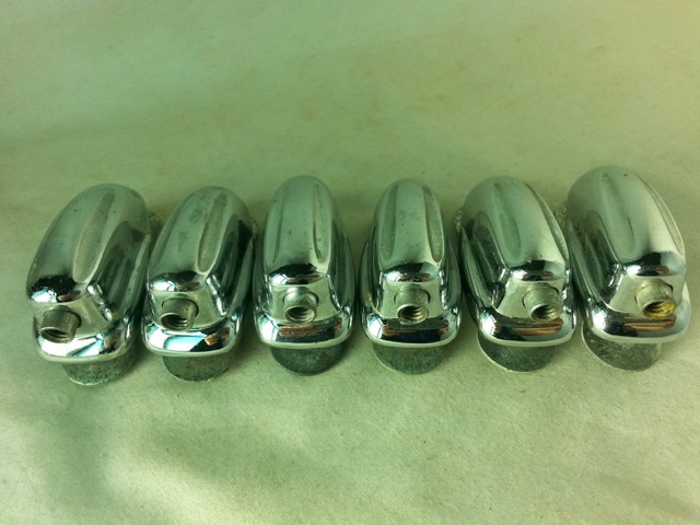 Slingerland 6x Sound King Tom Drum Lugs Chrome Big Hex/Washer Vintage 60s-70s — main photograph