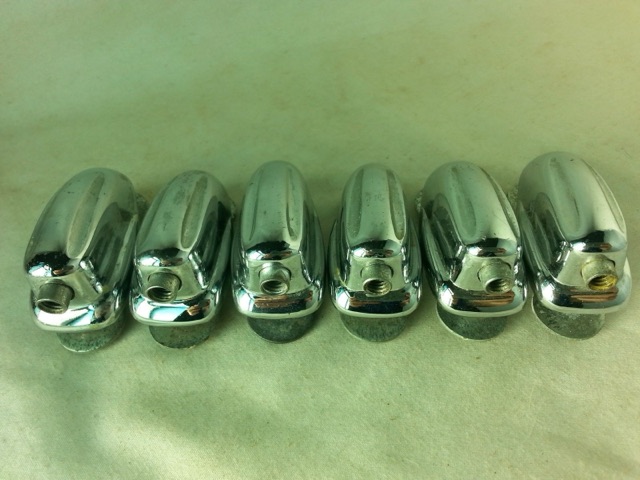 Slingerland 6x Sound King Tom Drum Lugs Chrome Big Hex/Washer Vintage 60s-70s — main photograph