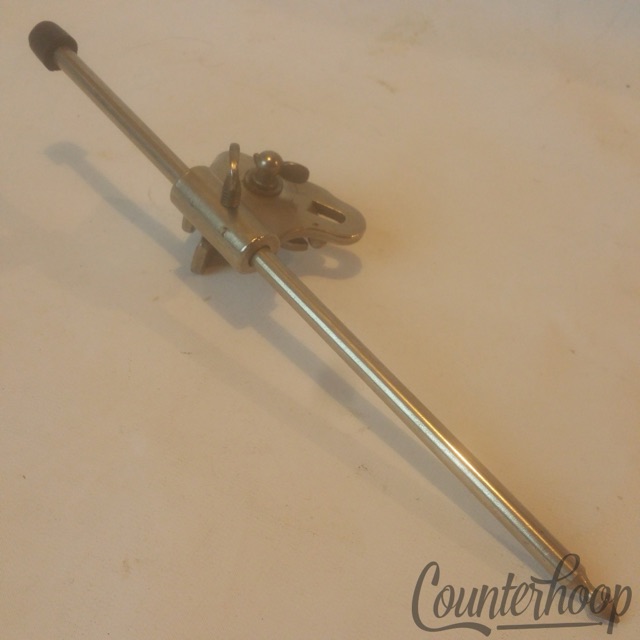 Ludwig Bass Drum Clamp-On Spur Nickel Legs Adjustable Length Spike Vintage 30s* — main photograph