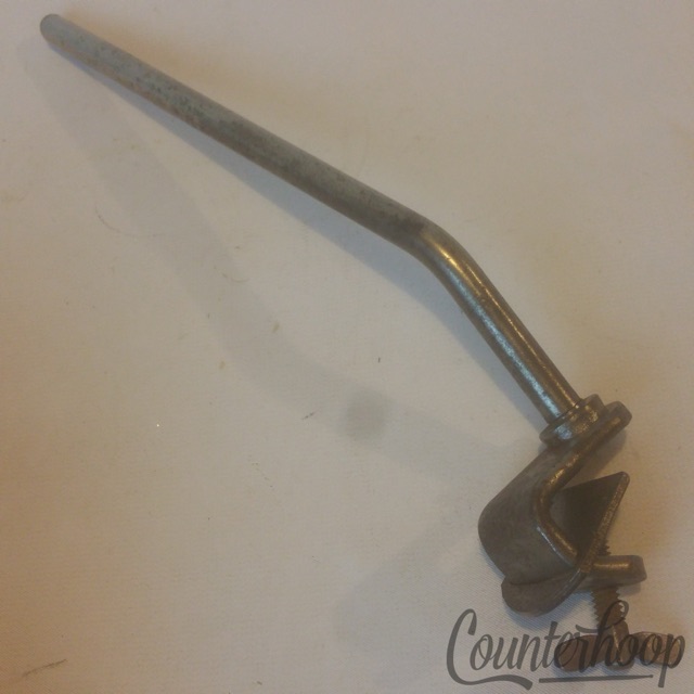 Gretsch Bass Drum Clamp-On Spur Nickel Leg Adjustable Length Spike Vintage 40s — main photograph