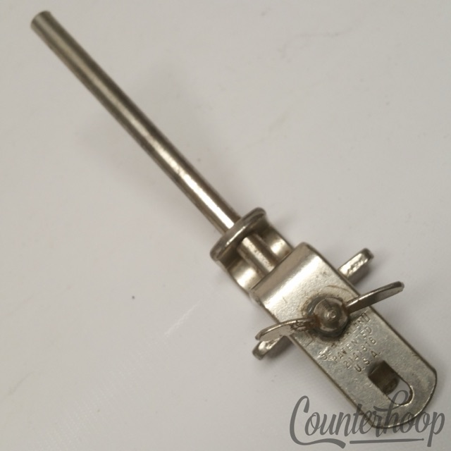 Slingerland Cowbell Holder Rod Clamp-On Bass Drum Mount Nickel 40s Radio King* — main photograph