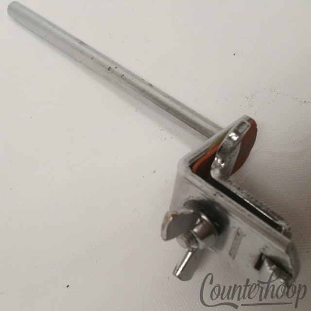 Ludwig Clamp-On Mount Bass Drum Cowbell Holder Rod Chrome Vintage 70s USA Part* — main photograph