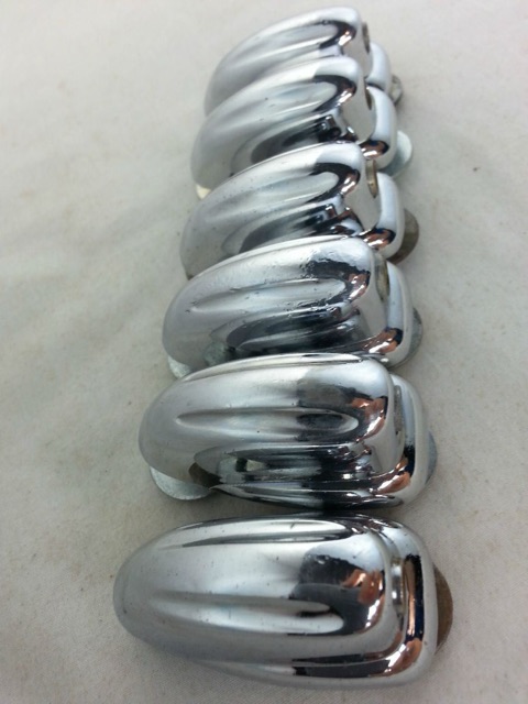 Slingerland 6x Sound King Tom Drum Lugs Chrome Big Hex Short Swivel Nut 60s-70s — main photograph