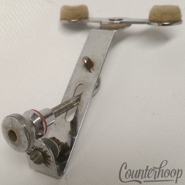 Premier Double-Cup Snare/Tom Drum Muffler White-Felt Elite Chrome Vintage50s-60s — main photograph