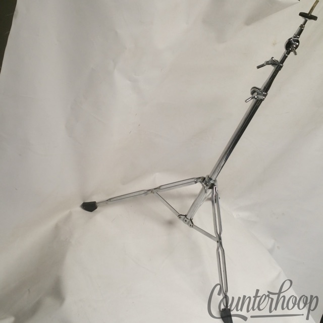 Pearl Crash/Ride Straight Cymbal Stand Double-Braced Heavy Duty Vintage 70s EXC — main photograph