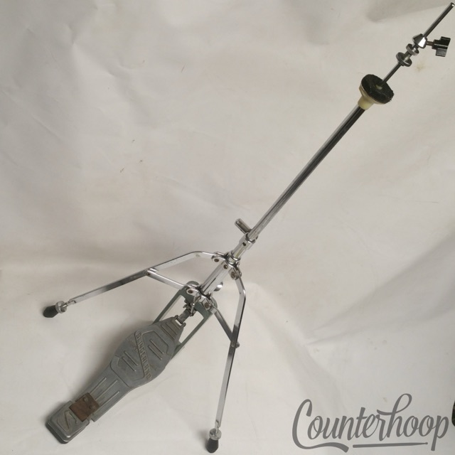 Slingerland Dynamo Hi-Hats Cymbals Stand Vintage 70s Chrome Single-Braced USA* — main photograph