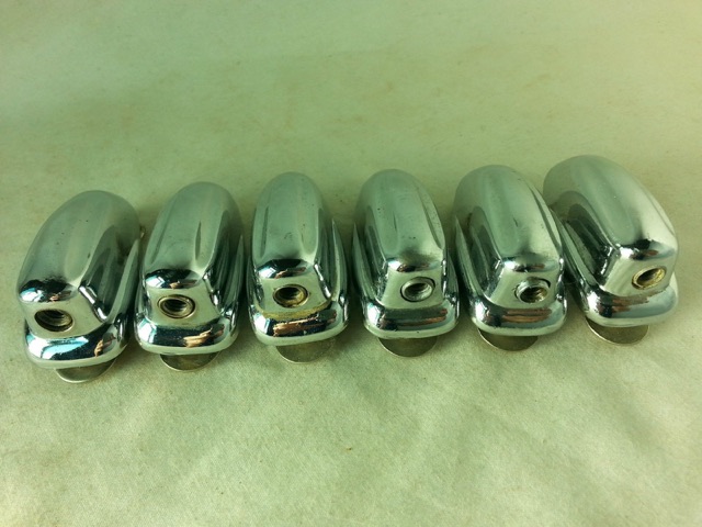 Slingerland 6x Sound King Tom Drum Lugs Chrome Phillips Short Swivel Nut 60s VG+ — main photograph