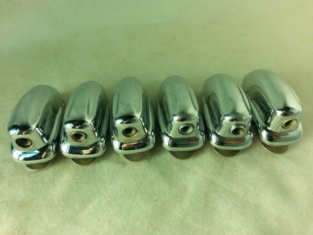 Slingerland 6x Sound King Tom Drum Lugs Chrome Phillips Short Swivel Nut 60s VG+ — main photograph