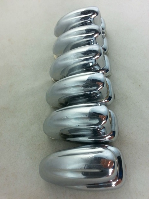 Slingerland 6x Sound King Tom Drum Lugs Chrome Phillips Short Swivel Nut 60s VG+ — main photograph