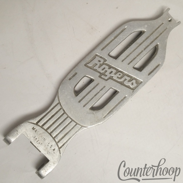 Rogers Swivomatic Bass Drum Foot Pedal Footboard Swivo Part Made In USA Pat Pend — main photograph