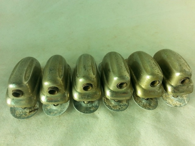 Slingerland 6x Sound King Tom Drum Lugs Nickel Short Swivel Alum Washer 50s VG* — main photograph