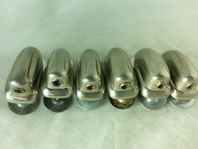 Slingerland 6x Sound King Tom Drum Lugs Nickel Short Swivel Alum Washer 50s VG+ — main photograph