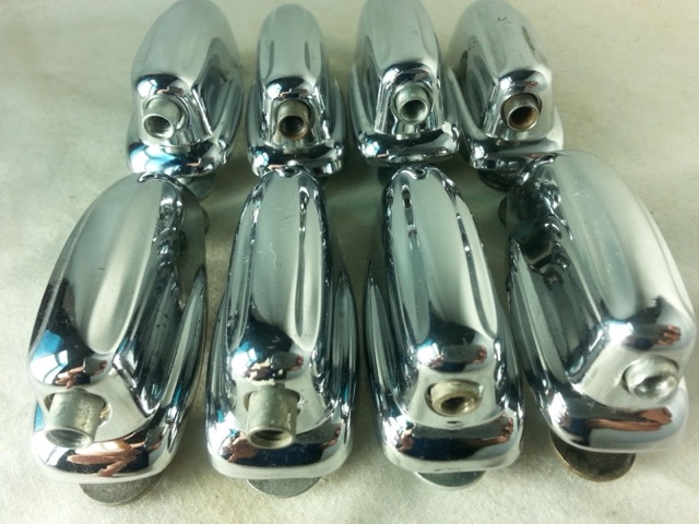 Slingerland 8x Bass Drum Lugs Chrome Radio/Sound King Vintage 60s Small Hex VG+ — main photograph