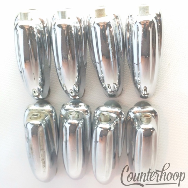 Slingerland 8x Bass Drum Lugs Chrome Radio/Sound King Vintage 60s Small Hex VG+ — main photograph