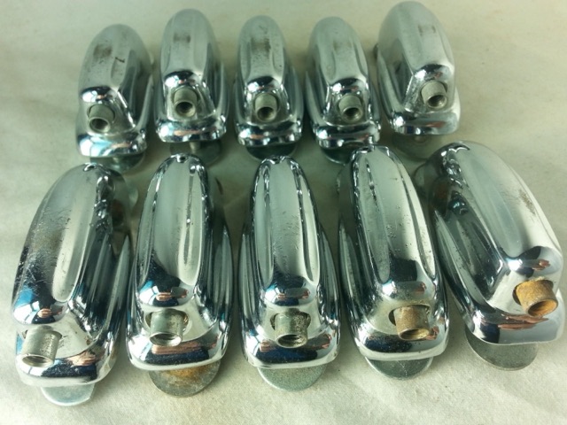 Slingerland 10x Bass Drum Lugs Chrome Radio/Sound King Vintage 60s Small Hex VG+ — main photograph