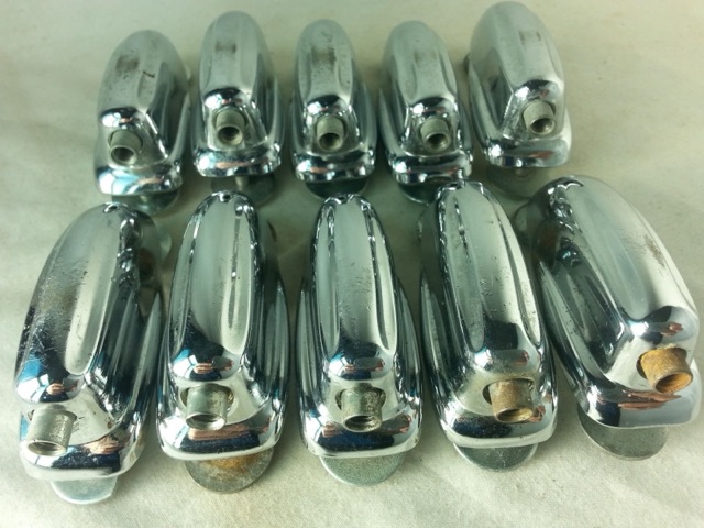 Slingerland 10x Bass Drum Lugs Chrome Radio/Sound King Vintage 60s Small Hex VG+ — main photograph