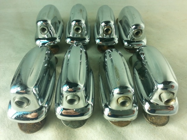Slingerland 8x Bass Drum Lugs Chrome Radio/Sound King Vintage 60s Slot-Hex VG+* — main photograph