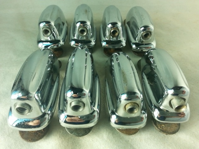Slingerland 8x Bass Drum Lugs Chrome Radio/Sound King Vintage 60s Slot-Hex VG+* — main photograph