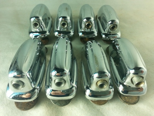 Slingerland 8x Bass Drum Lugs Chrome Radio/Sound King Vintage 60s Slot-Hex VG+* — main photograph