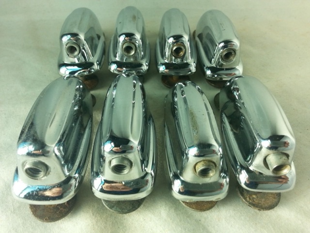 Slingerland 8x Bass Drum Lugs Chrome Radio/Sound King Vintage 60s Slot-Hex VG+* — main photograph