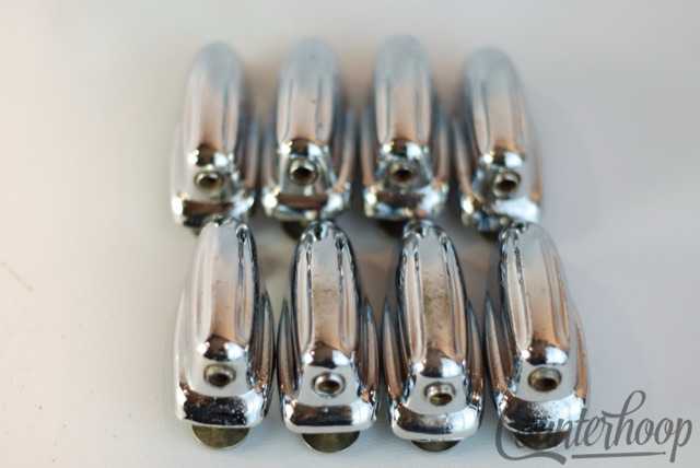 Slingerland 8x Bass Drum Lugs Chrome Radio/Sound King Vintage 50s Chicago USA* — main photograph