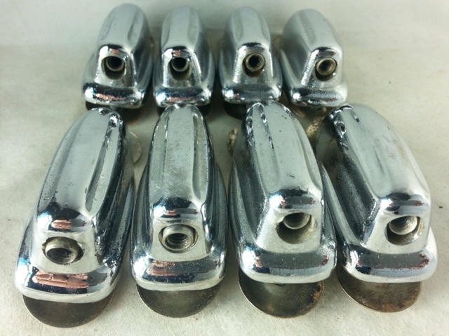 Slingerland 8x Bass Drum Lugs Chrome Radio/Sound King Vintage 50s Ni-Washer VG* — main photograph