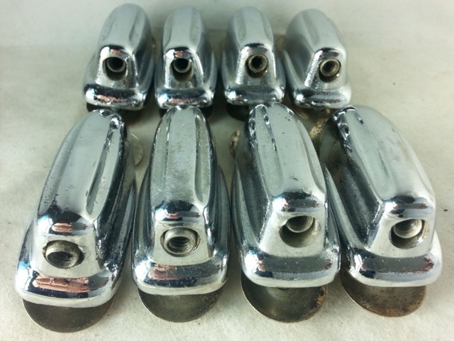 Slingerland 8x Bass Drum Lugs Chrome Radio/Sound King Vintage 50s Ni-Washer VG* — main photograph
