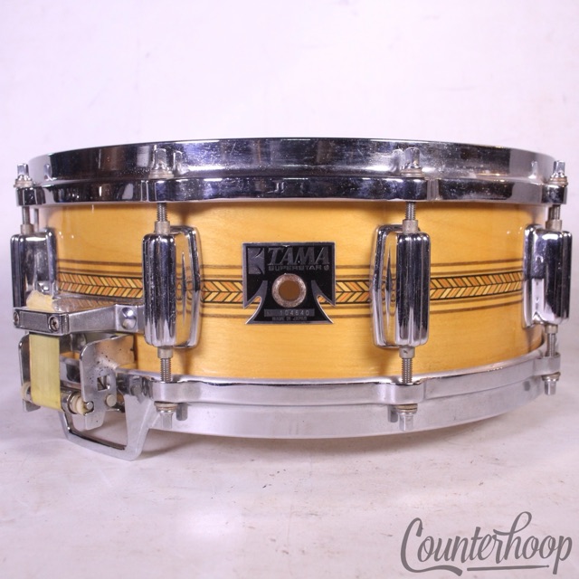 Tama 14x5"Inlay Superstar Mastercraft Artwood AW455 Snare Drum Vintage 80s Camco — main photograph