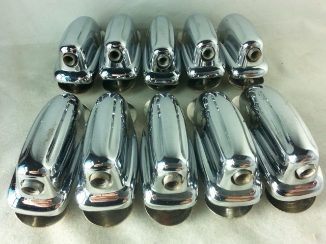 Slingerland 10x Bass Drum Lugs Chrome Radio/Sound King Vintage 50s StampedW VG++ — main photograph