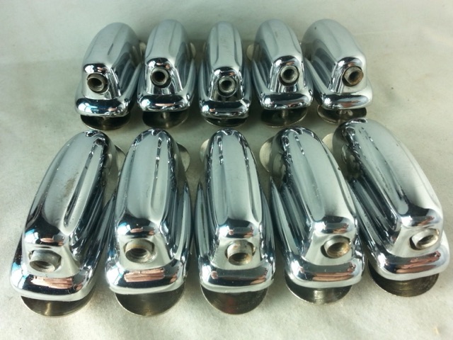 Slingerland 10x Bass Drum Lugs Chrome Radio/Sound King Vintage 50s StampedW VG++ — main photograph