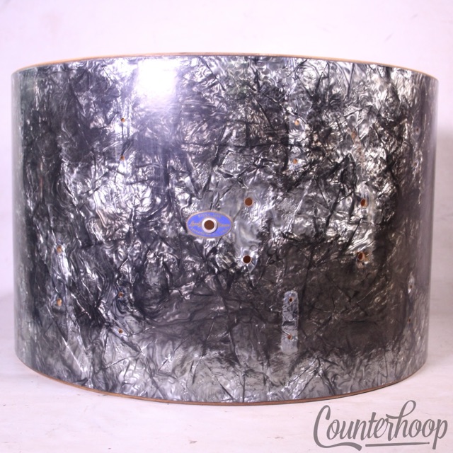 Leedy/Slingerland 22x14"Black Diamond Pearl Bass Drum Shell Vintage 1964 BDP USA — main photograph