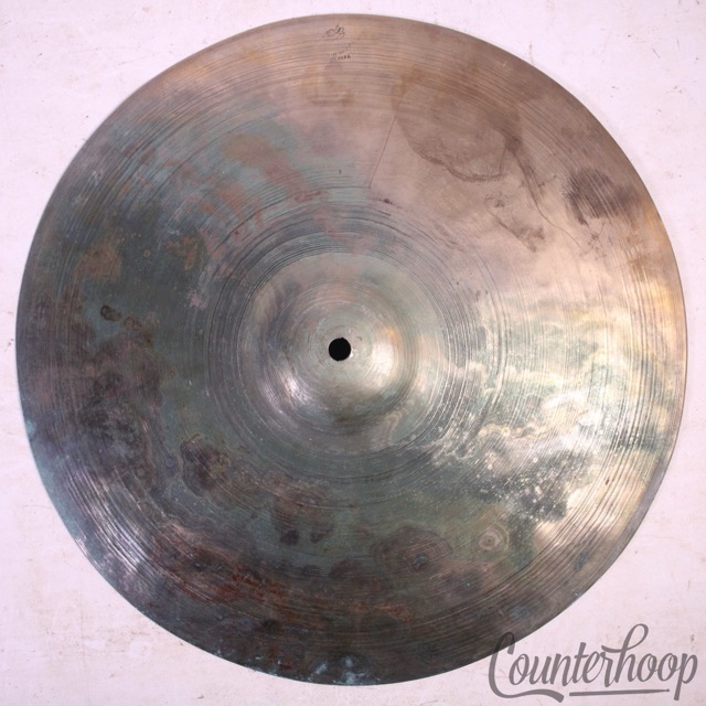 K.Zildjian&Cie Constantinople Istanbul TM#2 Stamp 13"Cymbal Hi-Hat Hand Hammered — main photograph