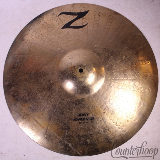 Zildjian 20" Z Heavy Power Ride Vintage 80s Raw Unlathed 3492g Avedis A USA* — main photograph