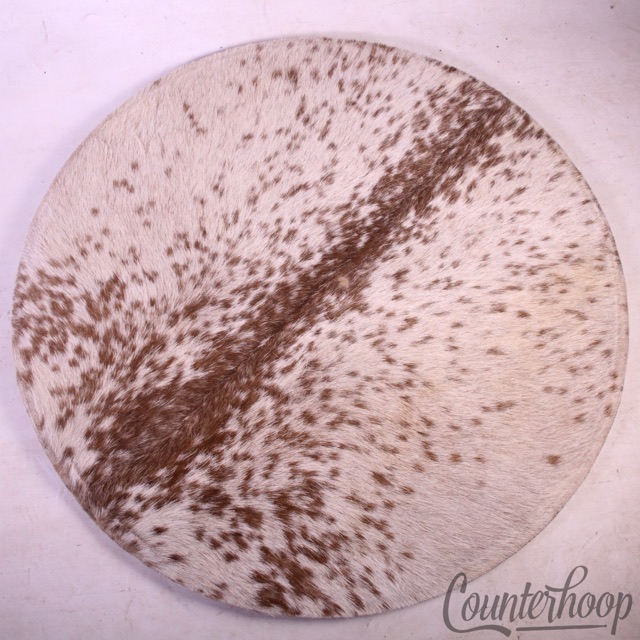 24" Furry Textured Raw Calf Skin Head Unshaven for Vintage Bass Drums Even-Toed — main photograph