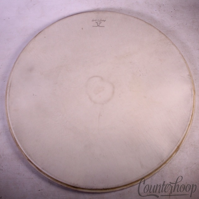 Leedy & Ludwig 24" Bass Drum Calf Skin Head Standard Hardwhite Vintage 50s Maple — main photograph