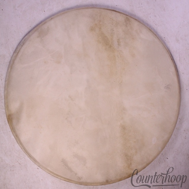 16"Calf Skin Floor Tom Batter/Resonant Drum Head Vintage Style Modern Even-Toed — main photograph