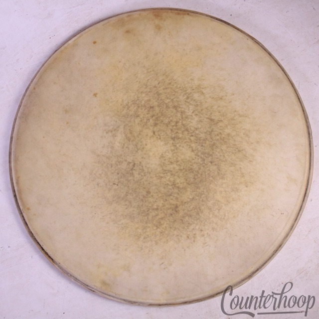 Slingerland Radio King Floor Tom 16"Calf Skin Drum Head Batter/Resonant 40s USA — main photograph