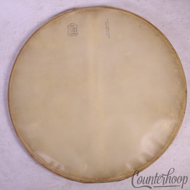 Leedy Super Uka Transparent Snare Resonant 15"Calf Skin Slunk Drum Head 40s Reso — main photograph
