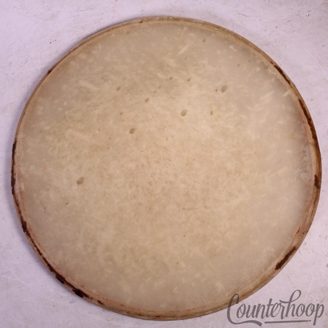 Rogers 14"Calf Skin Snare Drum/Floor Tom Batter Drum Head Eagle Badge Vintage50s — main photograph