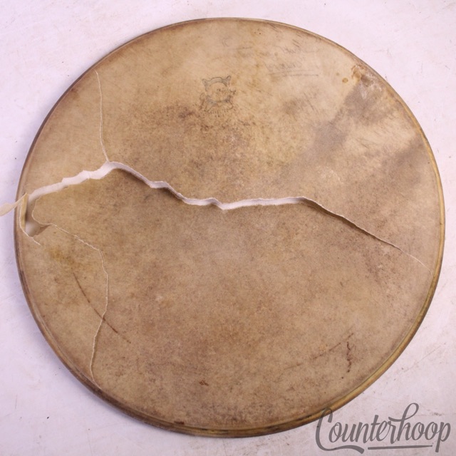 Geo Way Calf Skin 14" Snare Drum Head Batter George Camco Vintage 50s Elkhart,IN — main photograph