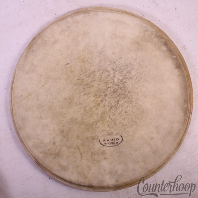 Slingerland Radio King Rack Tom 13" Calf Skin Drum Head Batter/Resonant Vintage — main photograph